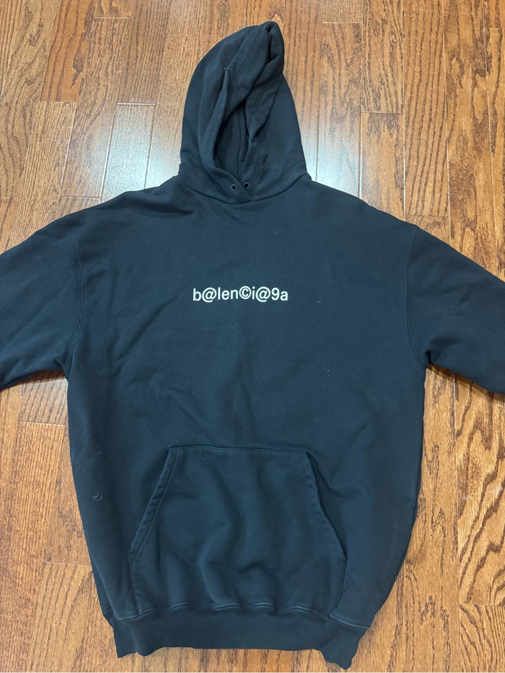 Black Graphic Hoodie Sweatshirt - Balenciaga